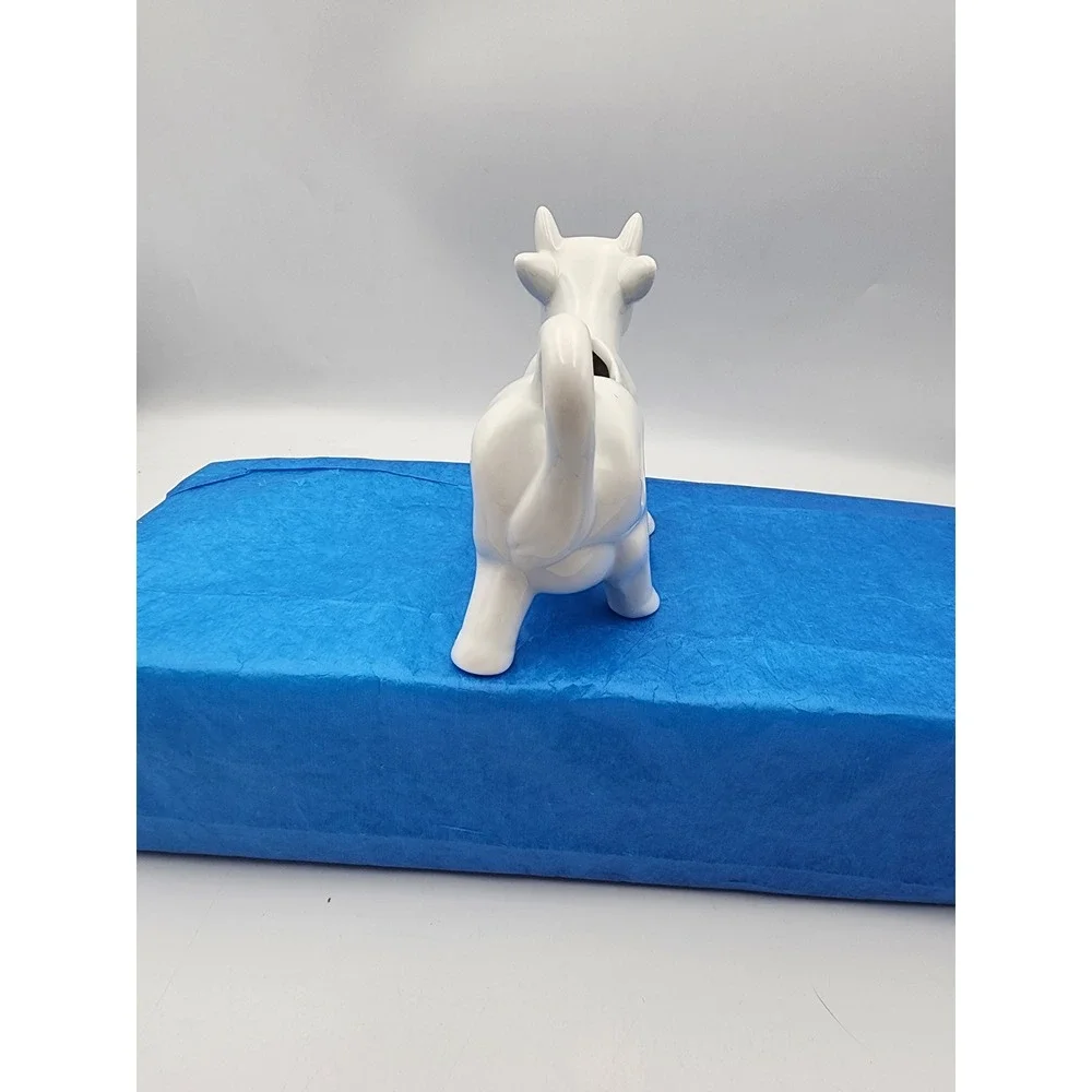 Pier 1 Imports White Porcelain Cow‎ Creamer Farmhouse Pitcher Glossy Finish